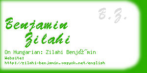 benjamin zilahi business card